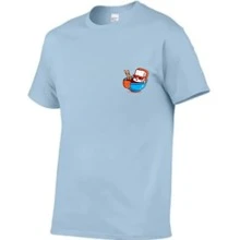 Men T-Shirts - 淺藍色 - 查看 1