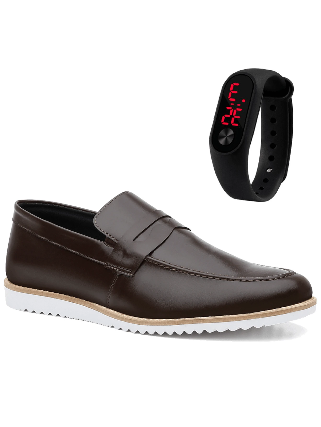 Men Sneakers - 鏽棕色 - 查看 1