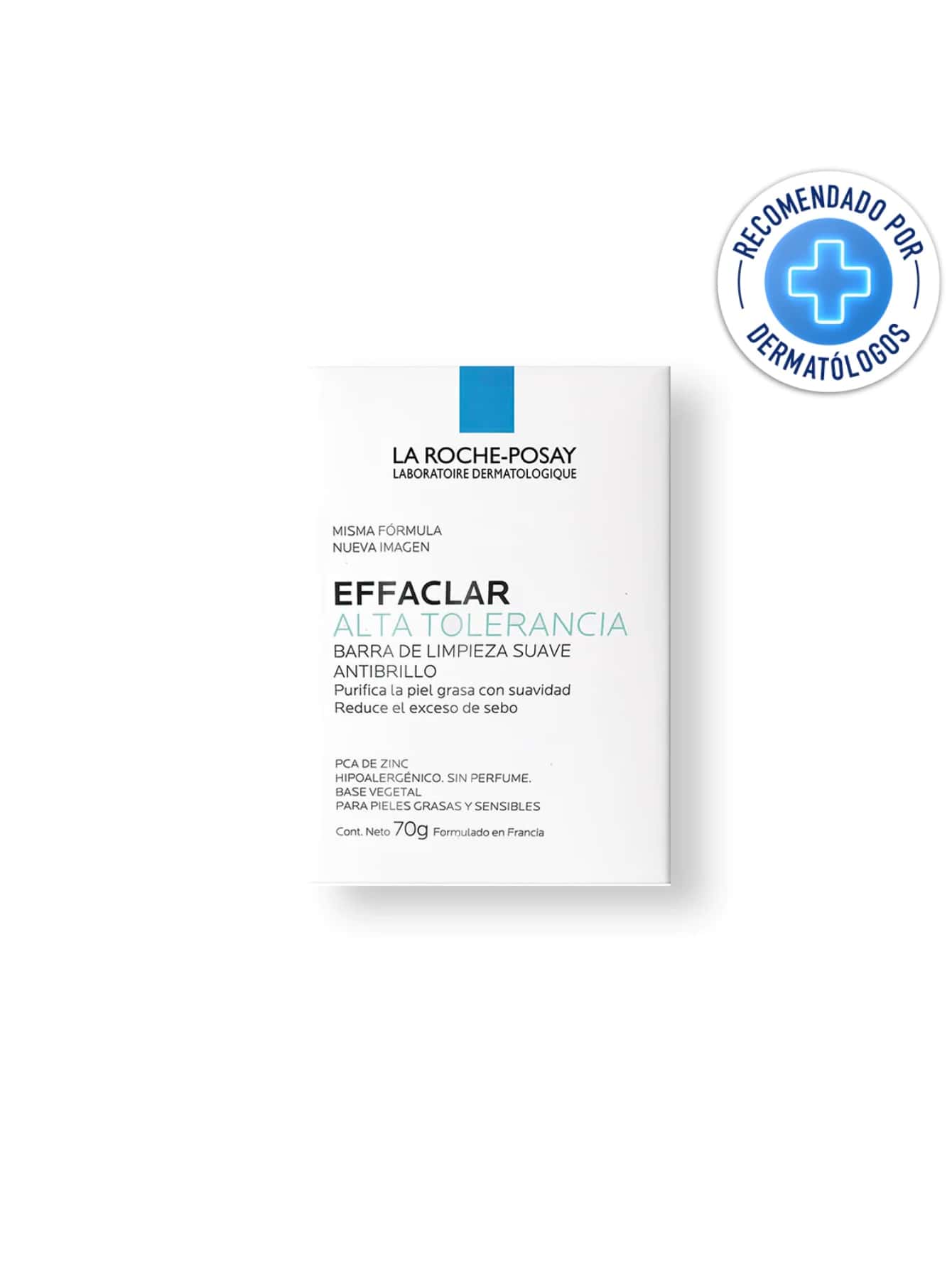 Effaclar Barra Jabón Limpieza Suave Antibrillo 70G Producto 100% Original. - Azul y blanco - Ver 1