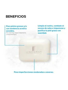 Effaclar Barra Jabón Limpieza Suave Antibrillo 70G Producto 100% Original. - Azul y blanco - Ver 2