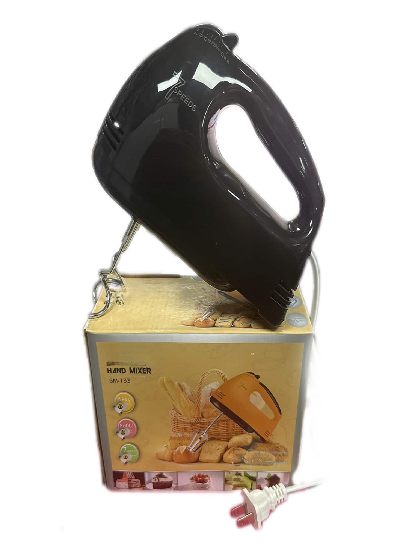 Boma Bm-133 Handheld Electric Domestic Blender 7 Speed - Black - View 1