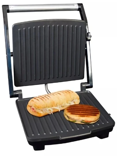 Parrilla Eléctrico BOMA BM-2002 Sandwichera Panini Placas Antiaherentes