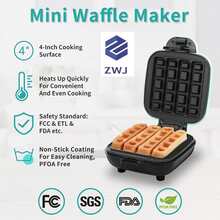 Mini Waffle Maker - Wielokolorowe - Zobacz 6