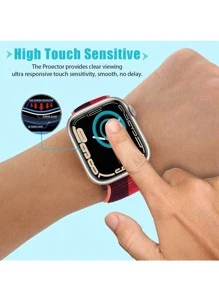 Nano 3D Black Side Silicone Thick Screen Protector Film Compatible Apple Watch IWO 38 40 41 42 44 45 Mm Seiro 2 3 4 5 6 7 SE - màu đen - Xem 6