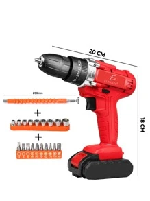 Kit de Pistola de Impacto Inalámbrica con Llave de Batería – Potente y Multifuncional - Negro - Ver 2