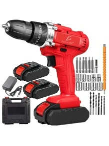 Kit de Pistola de Impacto Inalámbrica con Llave de Batería – Potente y Multifuncional - Negro - Ver 1