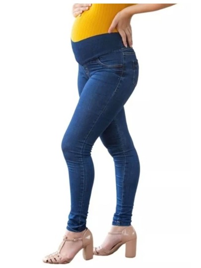 Calça Jeans Power Gestante Gravida Confort Cós sustentação não aperta a barriga