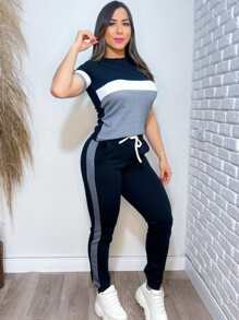 Women Two-piece Outfits - Xám - Xem 2