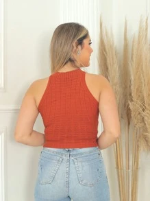 Women Knit Tops - Rỉ Nâu - Xem 2