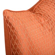 北歐風格橙色條紋枕套,現代簡約坐墊套,輕奢沙發面料,裝飾性提花靠墊,30x50cm/45x45cm/50x50cm/60x60cm方形,不含填充物 - 珊瑚橙 - 查看 5