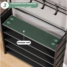 1個 積み重ね可能な シューズラック - ホワイト - チェックする 4