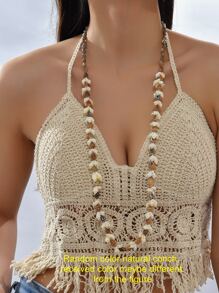 Collar con diseño de concha - Multicolor - Ver 1