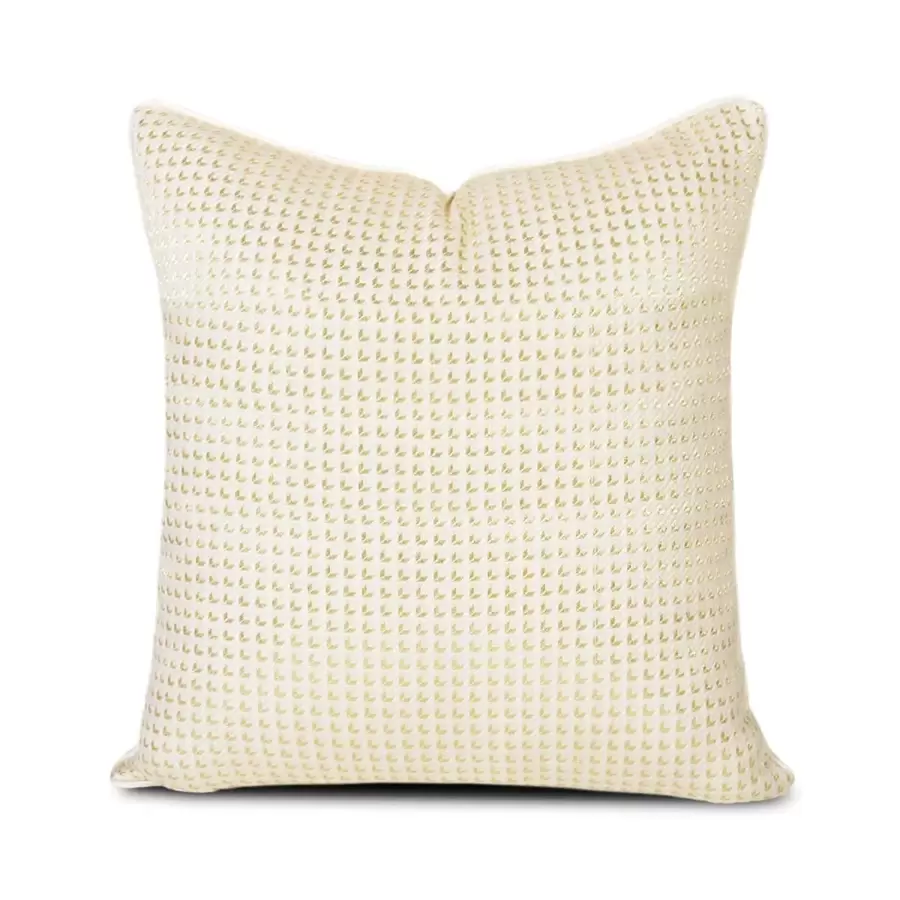 Copertura Cuscino A Quadri Dorati Di Stile Nordico, Fodera Cuscino Decorativo Con Design A Righe Semplice E Moderne Con Schienale Trapuntato, Per Divano, Forma Quadrata Di 30x50cm, 45x45cm, 50x50cm, 60x60cm, Ma Il Nucleo Del Cuscino Non È Incluso