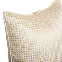 Copertura Cuscino A Quadri Dorati Di Stile Nordico, Fodera Cuscino Decorativo Con Design A Righe Semplice E Moderne Con Schienale Trapuntato, Per Divano, Forma Quadrata Di 30x50cm, 45x45cm, 50x50cm, 60x60cm, Ma Il Nucleo Del Cuscino Non È Incluso