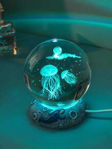 1 pieza Luz de la decoración de medusa - Multicolor - Ver 6