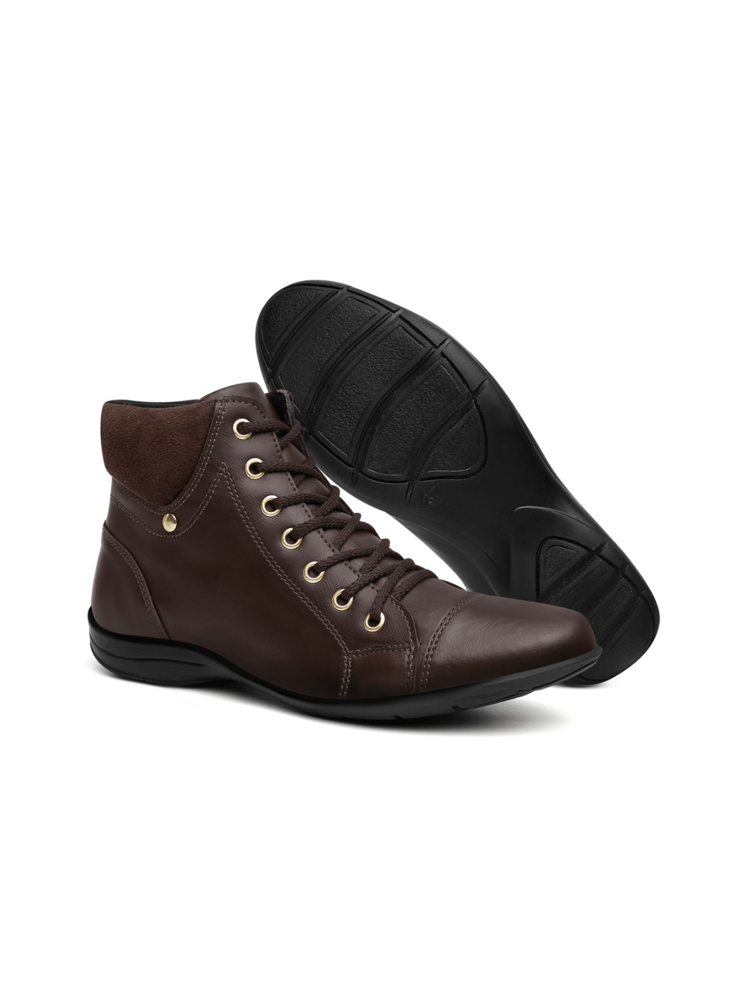 Women Fashion Boots - 咖啡棕 - 查看 3