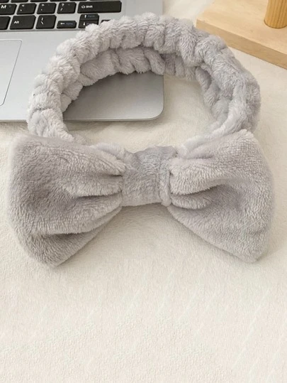 1 pieza Diadema de pelo con lazo de felpa para lavarse la cara, accesorios para el cabello para mujeres, otoño, viaje, herramientas para el cabello de mujeres, cosas para el cabello, otoño, accesorios para el cabello, viaje, mujeres, herramientas para el cabello, cosas para el cabello, cosas, accesorios de belleza, regalos, viaje, regalos para mujeres, cosas para el cabello, rellenos de calcetines