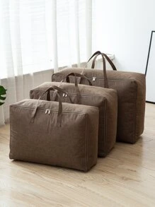 Bộ 3 túi vải có thể gấp lại, dung tích lớn, màu trơn, chống bụi, đựng quần áo, chăn, có chức năng cầm tay và chống ẩm, đồ trang trí du lịch tại nhà (cùng kích thước) Đồ trang trí mùa thu Đồ trang trí lễ hội Đồ trang trí phòng Đồ trang trí nhà Đồ trang trí mùa thu Đồ trang trí phòng ngủ - Cà phê nâu - Xem 2