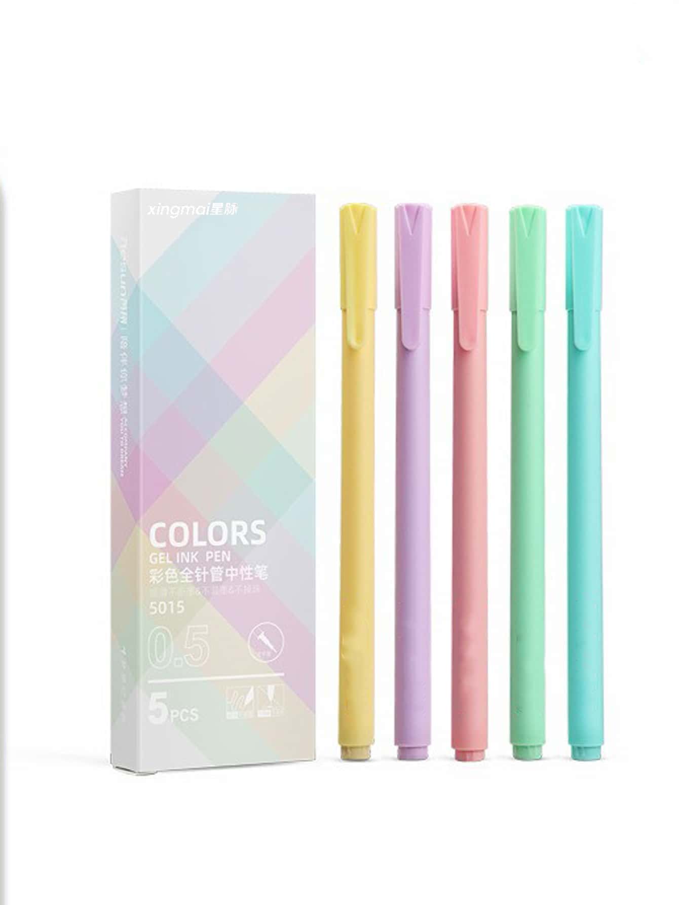 RESUN Bộ 5 Bút Mực Gel Màu 0.5mm - Nhiều màu - Xem 1