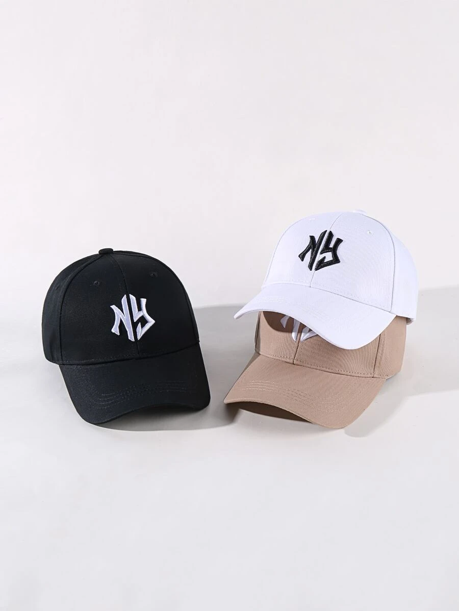 3pcs Women's Embroidered Baseball Cap Set For Outdoor Activities Street