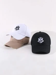 3pcs Women's Embroidered Baseball Cap Set For Outdoor Activities Street - Multicolor - View 3