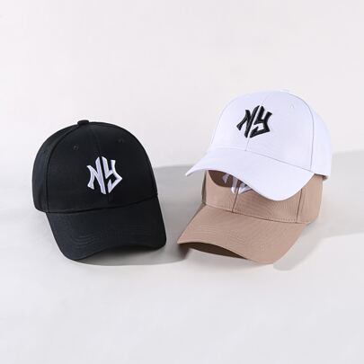 3 개 여성 자수 야구 모자 세트, 야외 활동용 스트리트