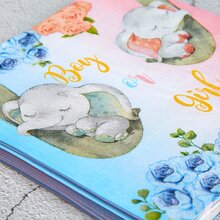 24入組性別揭曉派對主題象圖紙餐巾 - 彩色 - 查看 4