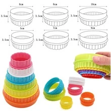 6 Piezas/set Moldes Para Galletas/coloridos Cortadores De Galletas - color - Ver 2