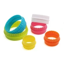 6 Piezas/set Moldes Para Galletas/coloridos Cortadores De Galletas - color - Ver 5