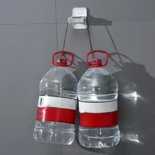 自粘掛式掃把插座和拖把夾,適用於浴室牆面安裝