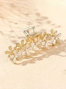 1 pieza Pinza para el cabello con decoración de flor de margarita y cristal de ojo de gato, accesorios para el cabello para mujeres, otoño, viaje, herramientas para el cabello, accesorios para mujeres, cosas para el cabello, otoño, accesorios para el cabello, accesorios para el cabello para mujeres, viaje, accesorios para el cabello, accesorios para mujeres, accesorio para el cabello, accesorios para el cabello de mujeres, herramientas para el cabello, cosas para el cabello, cosas, accesorios de belleza, regalos, viaje, regalos para mujeres, cosas para el cabello, regalos navideños