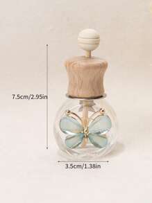 1入組空瓶車出風口夾式香薰擴散器適用於香氛油香水 - 藍色 - 查看 2