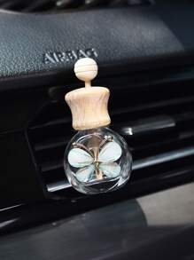 1入組空瓶車出風口夾式香薰擴散器適用於香氛油香水 - 藍色 - 查看 1