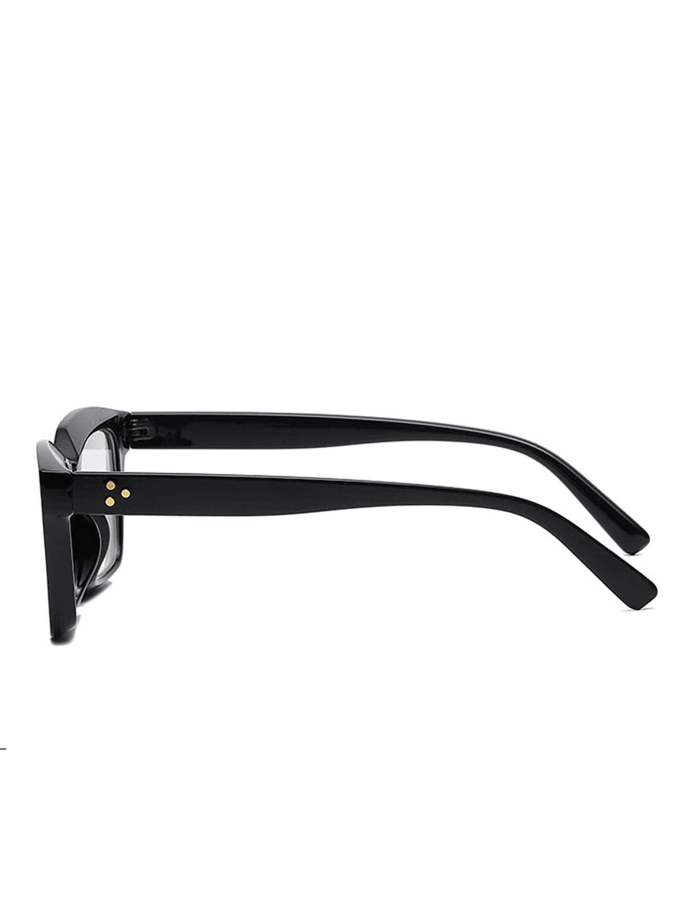 نظارات مربعة بإطار بلاستيكي شفاف أنيقة للنساء، نظا...