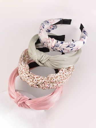 4件套碎花发箍配饰，礼物，旅行，女士礼物，发饰，圣诞礼物