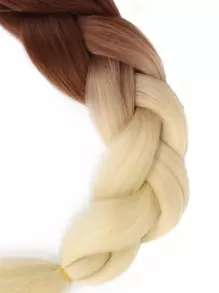 1 st lång syntetisk hårfläta - Multifärgad - Visa 4