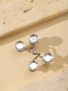 2 Stücke Bären Kaninchen Nagel Strass Taillenknopf Verstellbarer Taillenclip Pin Modisches Accessoire