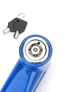 1pc Blue/Black Mountain Bike Lock Disc Brake Lock For Motorcycle, E-Bike Anti-Theft Disc Lock Accessories - Blue - View 5