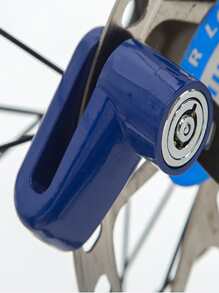 1pc Blue/Black Mountain Bike Lock Disc Brake Lock For Motorcycle, E-Bike Anti-Theft Disc Lock Accessories - Blue - View 2