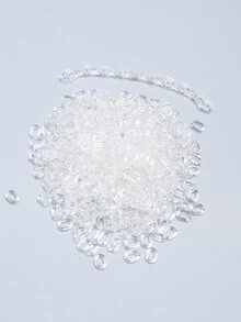 chenming 200 chiếc Acrylic Linh hoạt Trong sáng Chuỗi Thích hợp Đối với Hằng ngày Phụ kiện trang sức DIY Với Nhiều loại Mặt dây chuyền Và Hạt - Trong sáng - Xem 3