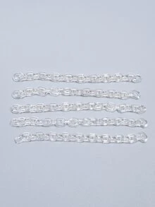 chenming 200 chiếc Acrylic Linh hoạt Trong sáng Chuỗi Thích hợp Đối với Hằng ngày Phụ kiện trang sức DIY Với Nhiều loại Mặt dây chuyền Và Hạt - Trong sáng - Xem 1