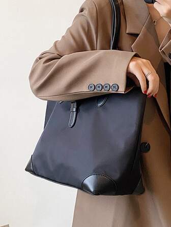 Fashionable Tote Bag For Commuting To School Or Work With Large Capacity
