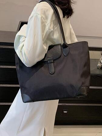 Fashionable Tote Bag For Commuting To School Or Work With Large Capacity