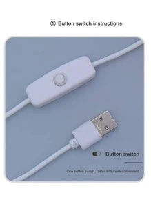 1pc PVC Desk Lamp, Creative Ruched Design LED Desk Lamp For Home - Yellow - View 6