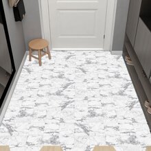 1套10pcs自黏式可拆卸瓷磚地板裝飾貼紙,現代風格的方形防水大理石紋牆貼紙適用於家居裝飾 - 彩色 - 查看 1