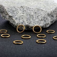 1 Miếng Thanh lịch 316L Thép không gỉ Xoắn Threaded Xuyên Dấu phân cách Vòng mũi Nhẫn Dành Cho Nam Và Nữ , có thể sử dụng Đối với Nhiều Đồ khuyên - Vàng - Xem 3