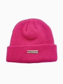 1入組女士針織帽,時尚冬天豆豆帽,彈性和