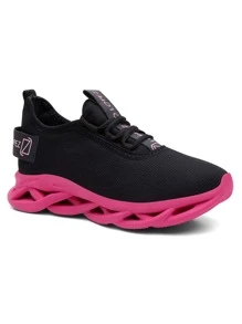 Women Wedge Sneakers - màu đen - Xem 4