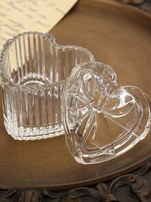 Heart-shaped Glass Jar - Clear - View 4
