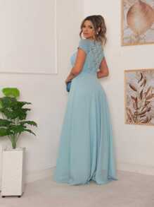 Women Dresses - 淺藍色 - 查看 3